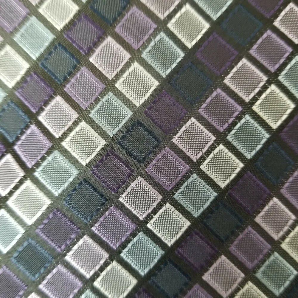Covington Mens Tie Purple Pastel Diamond Hand Made Classic Neckwear